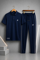 Men's 2Pcs Dry Fit Polo Shirt with Trouser | Modern Style Impress To Everyone
