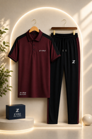 Men's 2Pcs Dry Fit Polo Shirt with Trouser (Unisex) | Modern Style Impress To Everyone
