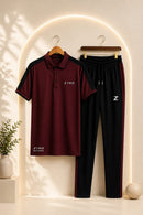 Men's 2Pcs Dry Fit Polo Shirt with Trouser | Premium Quality Impress To Everyone*