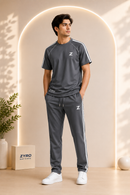 Men's 2Pcs Dry Fit Polo Shirt with Trouser | Modern Style Impress To Everyone ..